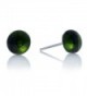 Moneta Jewelry- Stud Earrings- Recycled Glass Ball- Handmade- Fair Trade- Beautiful Gift for Women - hunter green - C2188GANOHM
