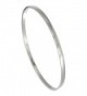 Stainless Steel Slip on Bangle Bracelet Domed Stackable Seamless 1/8 inch wide- sizes 7 - 8 - CC110PREOWF