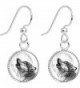 Body Candy Stainless Steel Howling Wolf Dangle Earrings - CY11949EZV5