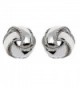 Finejewelers Sterling Silver Love Knot Earrings 12.5mm - C11143JZPVP