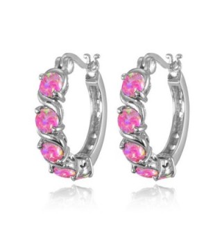 Sterling Silver Simulated Design Earrings