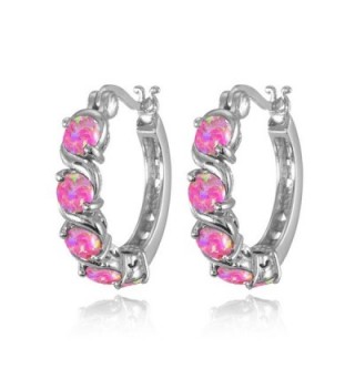 Sterling Silver Simulated Design Earrings