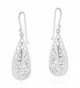 Exotic Filigree .925 Sterling Silver Dangle Earrings - CV11AUTL9T3