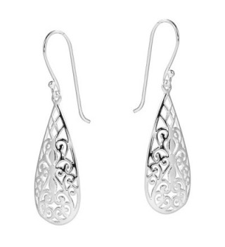 Exotic Filigree Sterling Silver Earrings