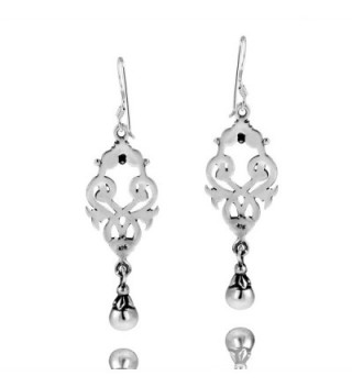 Exquisite Celtic Sterling Silver Earrings in Women's Drop & Dangle Earrings