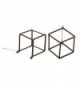 CHUYUN Punk Metal Creative Geometric Fashion Trendy Dimensional Square Charm Stud Earring Women - CP1860Y3KDU