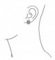 Bling Jewelry Rhodium Crystal Earrings in Women's Hoop Earrings