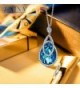 J NINA Sapphire Swarovski Anniversary Girlfriend in Women's Pendants