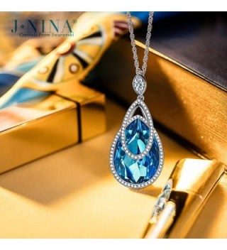 J NINA Sapphire Swarovski Anniversary Girlfriend in Women's Pendants