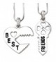 Valentines Necklace Pendant Friendship Engraved