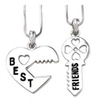 Valentines Necklace Pendant Friendship Engraved