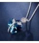 T400 Jewelers Necklace Swarovski Crystals in Women's Pendants