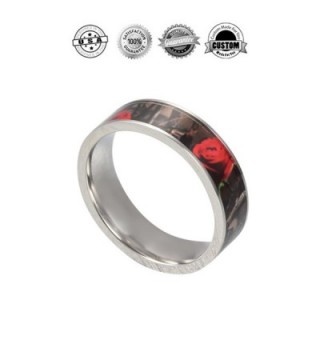 Womens Wild Rose Camo Ring