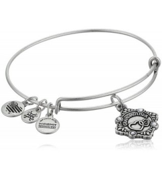 Alex and Ani Womens Because I Love You Grandmother III Bangle - Rafaelian Silver - CS1809U5HXU