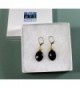 Black Lynx Earrings Dangle Inches