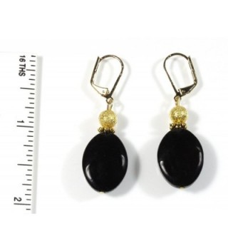 Black Lynx Earrings Dangle Inches in Women's Drop & Dangle Earrings