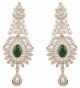 Touchstone Hollywood Glamour crystals earrings - Silver - C217YXW89AQ