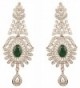 Touchstone Hollywood Glamour crystals earrings - Silver - C217YXW89AQ