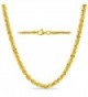 .925 Sterling Silver Womens Sparkle Chain Yellow Gold Plated Italy 2.2mm 18" 20" 24" - C6129VZDSFZ