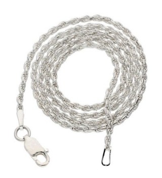Sterling Silver Diamond cut Chain Necklace - CK11134KNZV