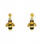Teri's Boutique Dangly Bumble Honey Bee Lover Cute Fashion Women Kids Ear Dangle Earring - CY125DTNCQD