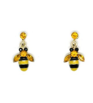 Teri's Boutique Dangly Bumble Honey Bee Lover Cute Fashion Women Kids Ear Dangle Earring - CY125DTNCQD