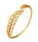 U7 Fashionable Cubic Zirconia 18K Gold Plated Cuff Bracelet Bangle - 18K Gold Plated - CV12B7HIV0H