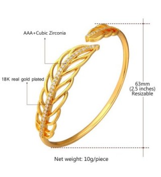 U7 Fashionable Zirconia Plated Bracelet in Women's Cuff Bracelets