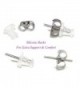Sterling Reindeer Necklace Christmas Earrings in Women's Stud Earrings