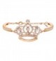 NOUMANDA Fashion Crystal Crown Bracelets Simple Jewelry for Women - rose gold - CB12HZ3O1DD