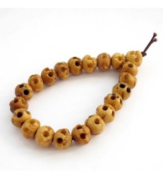 Carved Skull Beads Bracelet Meditation