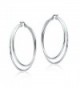 Sterling Silver Diamond cut Double Earrings