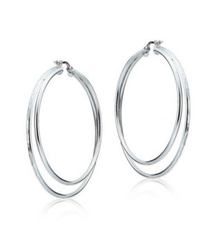 Sterling Silver Diamond cut Double Earrings