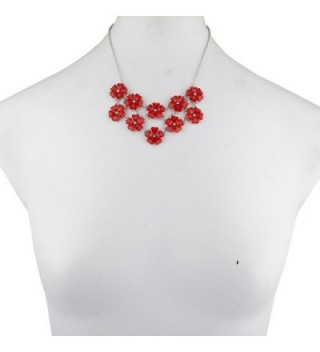 Lux Accessories Silvertone Statement Necklace