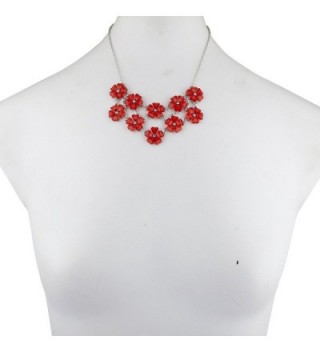 Lux Accessories Silvertone Statement Necklace in Women's Pendants