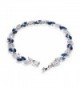 Crystal Bracelet Sapphire Birthstone Wedding