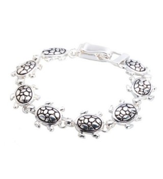 Silver-tone Sea Turtle Bracelet by Jewelry Nexus - C511CXX7EQR