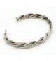 Braided Silver Wire Bracelet Tahe in Women's Cuff Bracelets