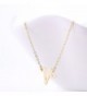 Gold Stainless Initial Pendant Necklace in Women's Choker Necklaces