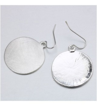 HONGYE Brushed Silver Colored Earring