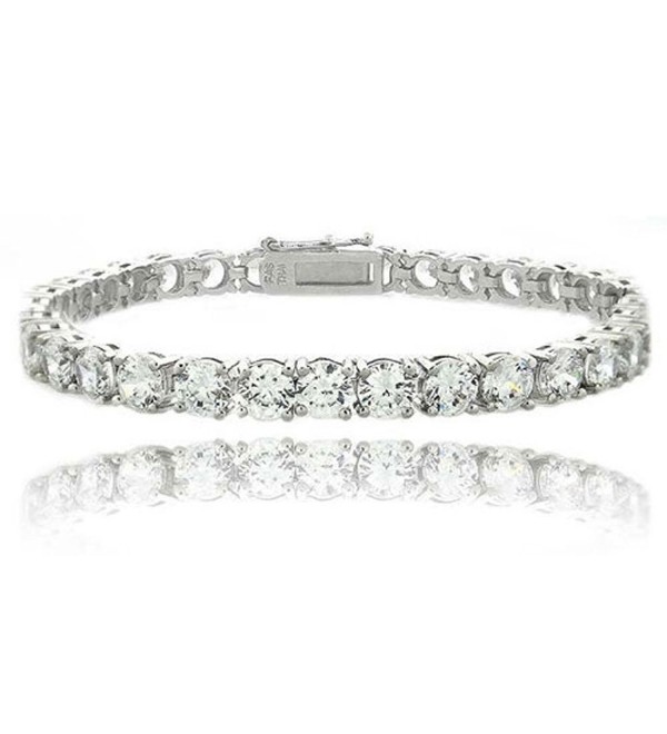 Heart of Charms Cubic Zirconia Classic Tennis Bracelet or Infinity Love Bracelets - CH18546R4A5