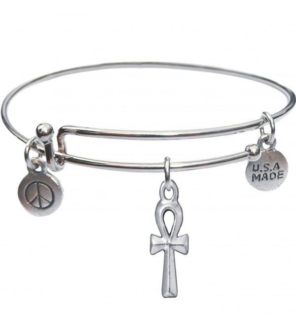 Bangle Bracelet and Ankh Charm - C711WPO6N6B