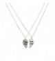 Sisters Forever Broken Heart Big Sis Lil Sis BFF Best Friends Necklace Set. - C111VUAQU8B