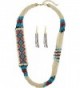 M&F Western Womens Beaded Multi Strand Necklace/Earrings Set - Multi - CY12FVLA9GN