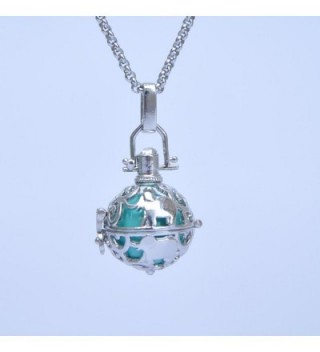 Elephant Mexican Pregnancy Necklace Turquoise in Women's Lockets