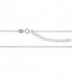 Rhodium Sterling Silver Necklace Extender - C611N3V95CT