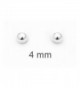 Sterling Silver Ball Stud Earrings - 4mm - C7110XTR83R