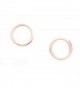 Circle Earrings Minimalist Round Titanium