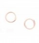 Circle Earrings Minimalist Round Titanium