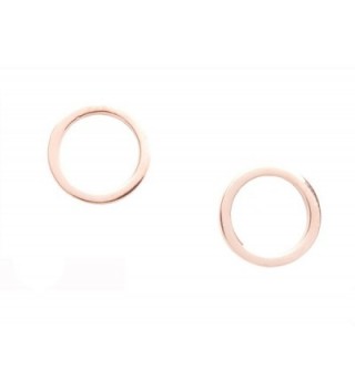 Circle Earrings Minimalist Round Titanium